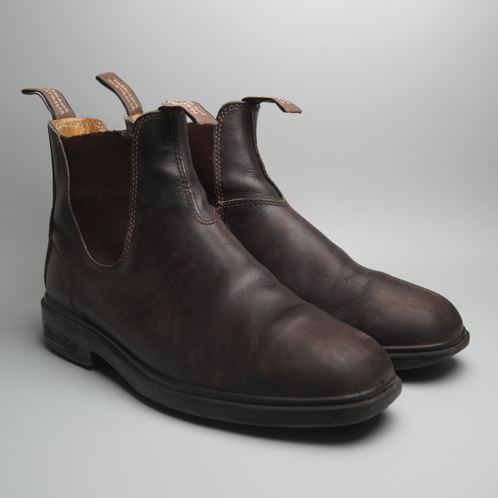 Blundstone 062 Dress Series Chelsea Boots Stout Brown Leather AU 8.5 US Men 9.5